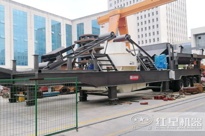 移動式制砂機，轉(zhuǎn)場方便的河石制砂機